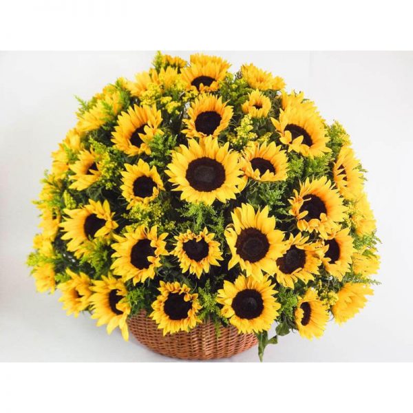 Arreglo floral de girasoles